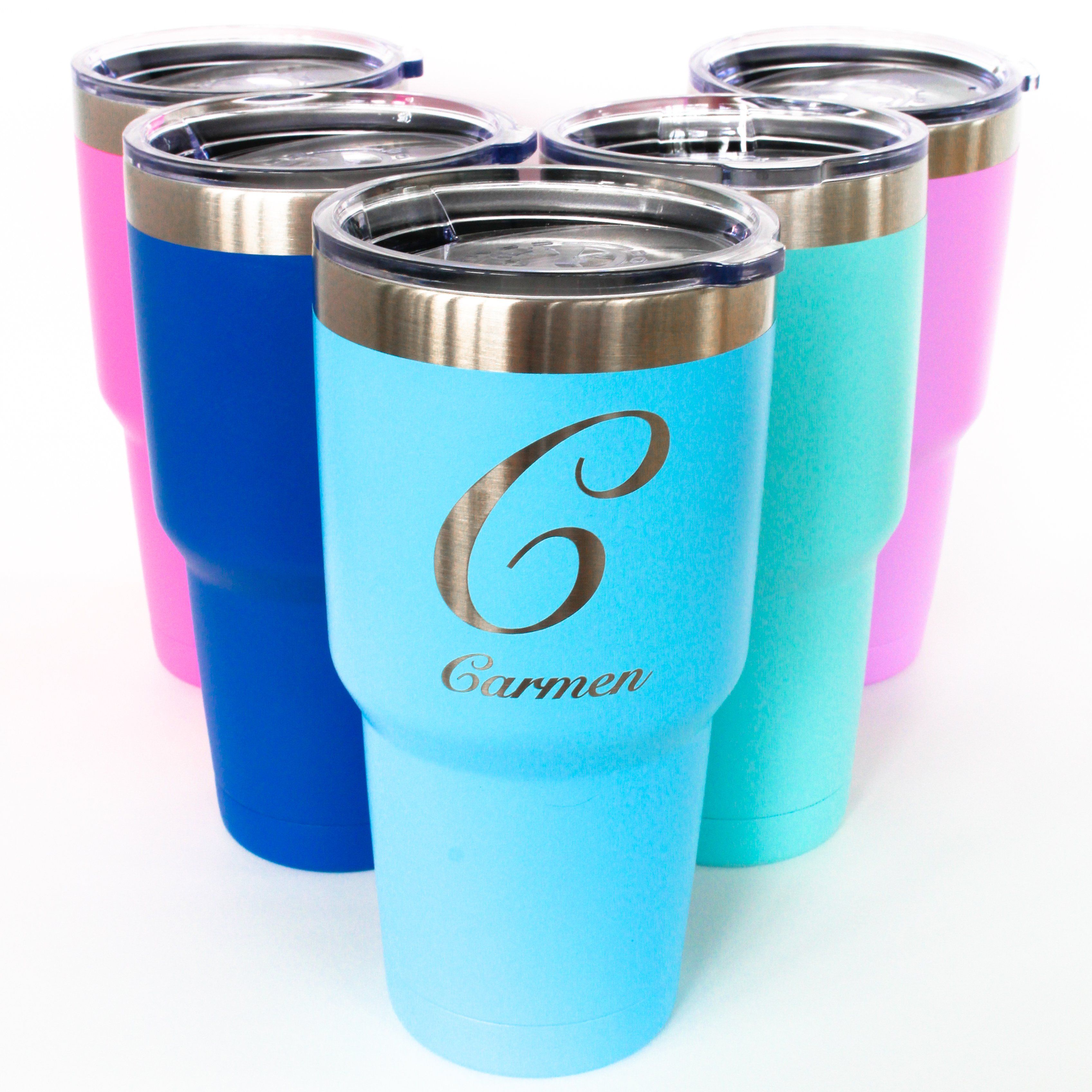  Powder Coated Tumblers For Etching