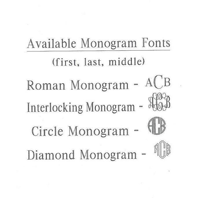 Monogram Acrylic Key Chain - The Personal Exchange
