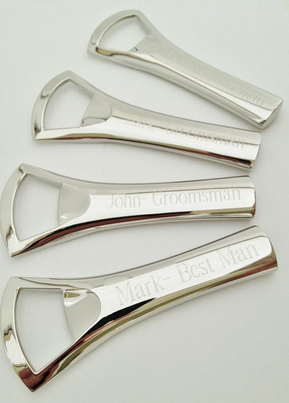 Engraved Bottle Opener Keychains | Gift for Groomsman